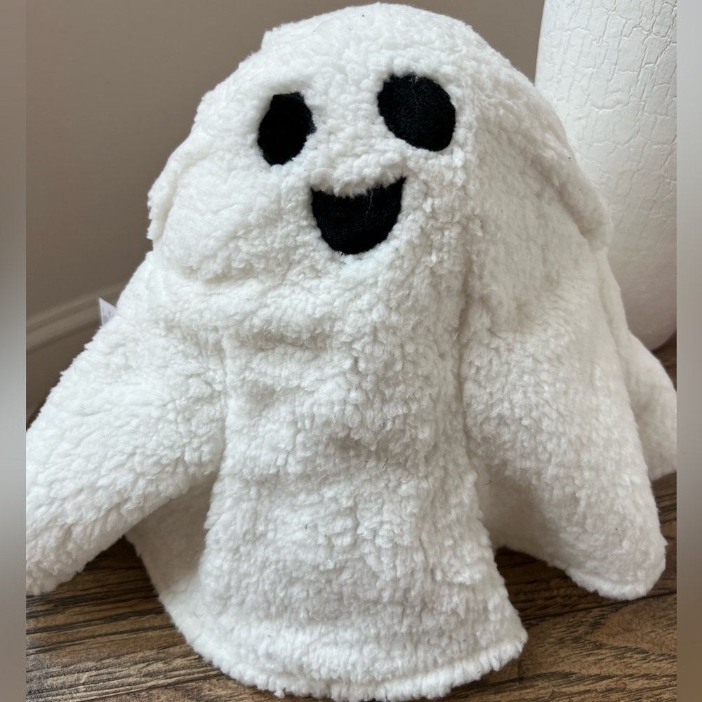 NEW Goblin & Ghoul Halloween Ghost Plush Light Up fabric Sherpa fleece